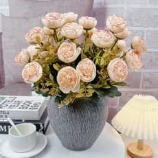 Flores De Atificial Com 5 Botaos