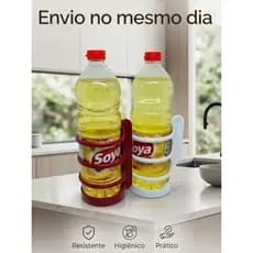 Suporte Porta Óleo com Alça Porta Oleo Vinagre Azeite em Plástico para Cozinha