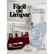 Suporte Porta Óleo Organizador Cozinha Prático e Higiênico