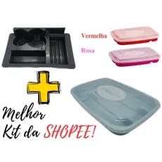 Coisas de Cozinha Porta Talher com Tampa com divisórias Gavetas + Porta Detergente de Pia 4 em 1