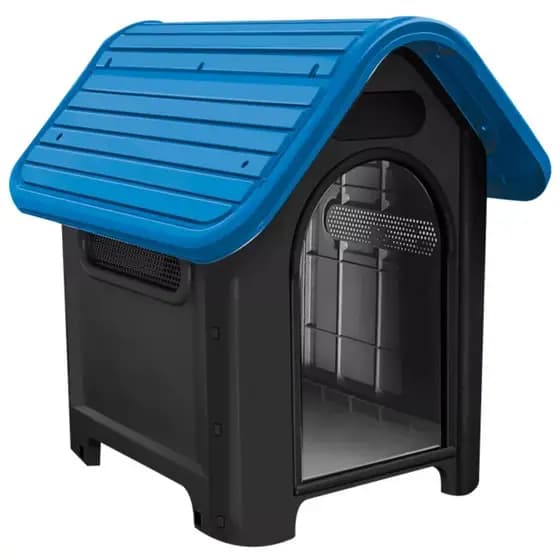 Casinha P/ Cachorrinhos Dog Home N4 Resistente Pet Azul
