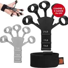 Treinador De Força De Dedo 13-21 LB-Faixa De Resistência De Aperto De 5 Dedos , Flexibilidade E Dispositivo Intensificad