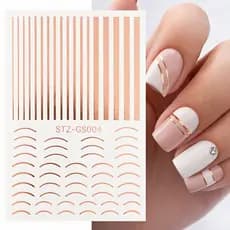 Kit Adesivos de Unha Decorativos Sortidos 12 Cartelas Nail Art