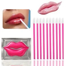 Kit Hidratação Renovação Labial com Pads com Colágeno + Aplicadores de Gloss