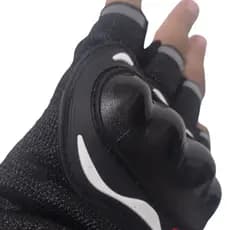 Luva para Motoqueiro Meio Dedo Esportiva, Perfeita para Bike, Moto e Motocross Resistente e Confortável