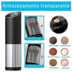 Moedor Elétrico Sal E Pimenta eletrico Moedor De Temperos Elétrico