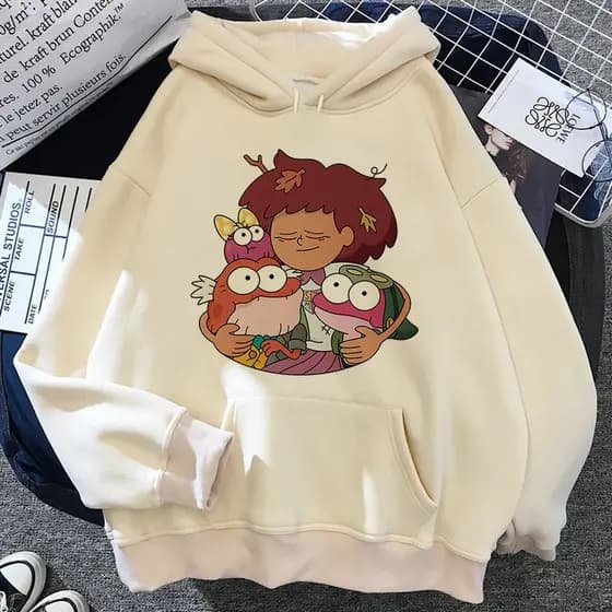 Moletom Canguru Unissex Amphibia Série De Televisão Television Blusa Algodão