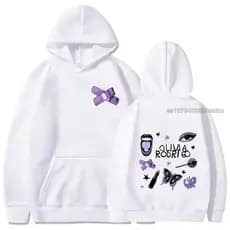 Moletom Canguru De Algodão Confortável Olivia Rodrigo Blusa Com Capuz Street Style Álbum Guts