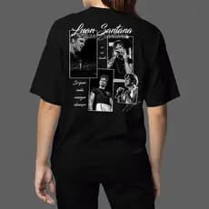 Camiseta Oversized Unissex Luan Santana Blusa De Algodão