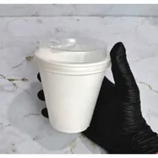 Copo 240ml Térmico de Isopor Com ou Sem Tampa Plástica para Delivery