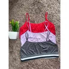 Kit com 2 Top feminino forrado sem  bojo