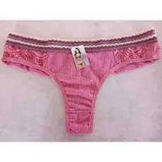 Kit  Calcinha Fio Duplo Luxo com Renda