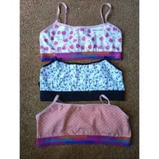 Kit com 3 Top cotton algodão adulto feminino