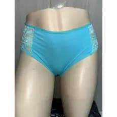 Kit com 3 Calcinha Plus size micro fibra com renda
