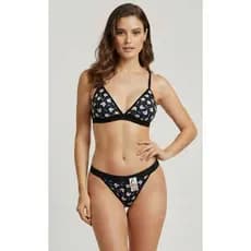 Kit com 3 conjunto suede estampado adulto Bia