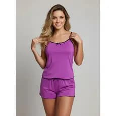 Kit com 3 conjunto babydoll Cintia micro fibra