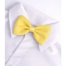 Gravata Borboleta Infantil Social Ajustável – Azul, Amarelo e Marinho
