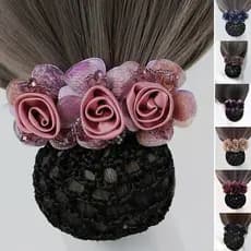 profissão mulher trabalho flor rede de cabelo clipes de cabelo, acessórios de cabelo