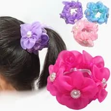 Acessórios Para O Cabelo Da Flor Do Disco Das Crianças , Pulseira De Dança Princesa Borracha