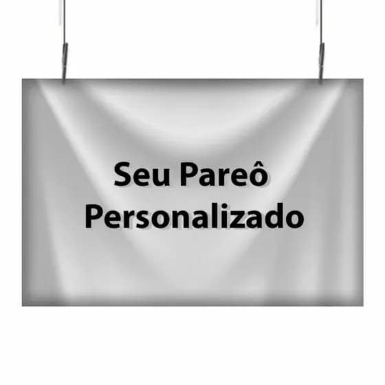 Pareô Canga Saída de Praia Personalizada Sua Arte Seda Begônia 1,00m x 1,48m