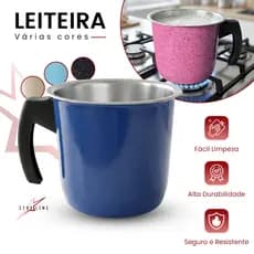 Caneco 14, Leiteira, Fervedor, Colorido, Grande Alumínio 1,5 Litros Entrega Rápida