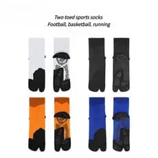 Meias esportivas profissionais.Meias de dois dedos.Antiderrapante.Futebol, Basquete, Corrida.Adequado para vários esport