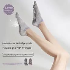 Meias de ioga de cor gradiente, antiderrapantes, meias de Pilates, meias de dança, vários esportes adequados e&&& * &--