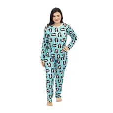 Pijama Feminino Personalizado - Customize Pijamas com Suas Fotos - Pijamas para Toda a Família - Turquesa