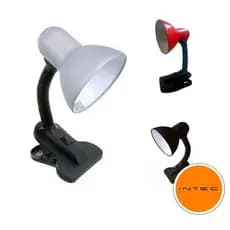 Luminária Com Garra Presilha para estudos e leitura ótima fixação cabo Articulável Colorida