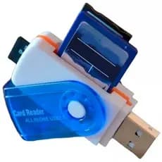 Leitor Usb 2.0 conexão rápida Gravador Adaptador Cartão Memória Sd Micro Sd