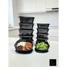 Marmitas, Potes kit com 12 com tampa, conjunto de potes com 12 unidades, jogo de potes de 400ml e 800ml