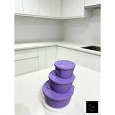 Potes redondo kit com 3, conjunto de potes com tampa, marmita, jogo com 3 potes p,m,g.