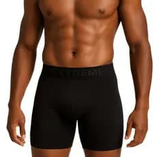 Kit 2 Cuecas Ciclista Long Leg  Lisa Box Adulto Masculina Boxer Longa confortável