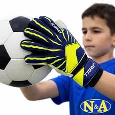 Luva de Goleiro Infantil Kagiva Tiger Oficial Original Quadra Campo Society