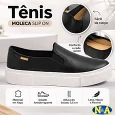 Tênis Moleca Slip On Feminino Flat Form 5658.530