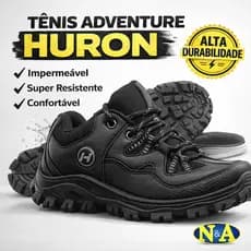 Tênis Adventure Botinha Trilha Solado Tratorado Huron