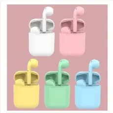 Fone de ouvido sem fio bluetooth TWS binaural macaron fone de ouvido bluetooth pop-up 5.0 cor mini i12