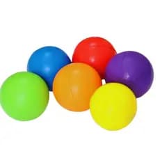 Kit 3 Bolas Exercitadora Fisioterapia Bolinha De Mão Lisa