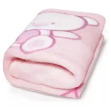 Cobertor Bebe Manta Estampado Ursa Sofy Menina Rosa 90x110cm
