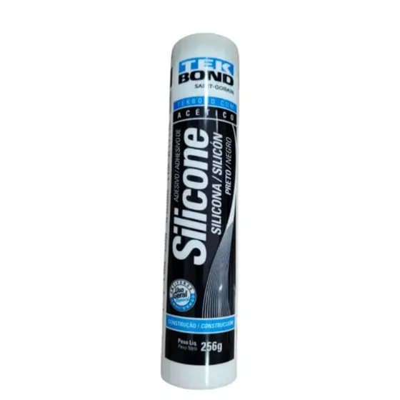 Silicone Acético Preto 256g Tekbond