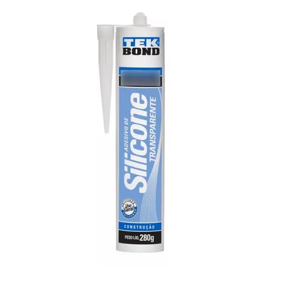 Silicone Acético Transparente Cola Vedação 280g Tek Bond