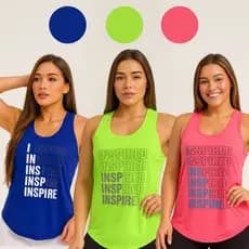 Regatas Dry Feminina Treino Estampada Nadador Tapa Bumbum Verão