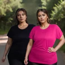 Camiseta Feminina Dry Fit Plus Size Casual Trabalho e Academia Treino Corrida Confortável Malha fria