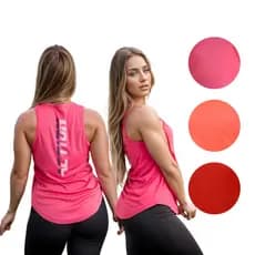 Regata Feminina Academia Dry Tapa Bumbum Estampada Action
