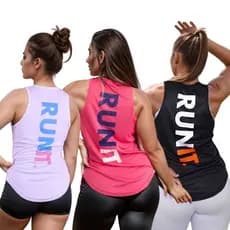 Regata Dry Fit Feminina Estampada Academia Nadador Tapa Bumbum Fitness Treino