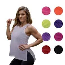 Regata Feminina Dry Furadinho Tapa Bumbum Treino Academia