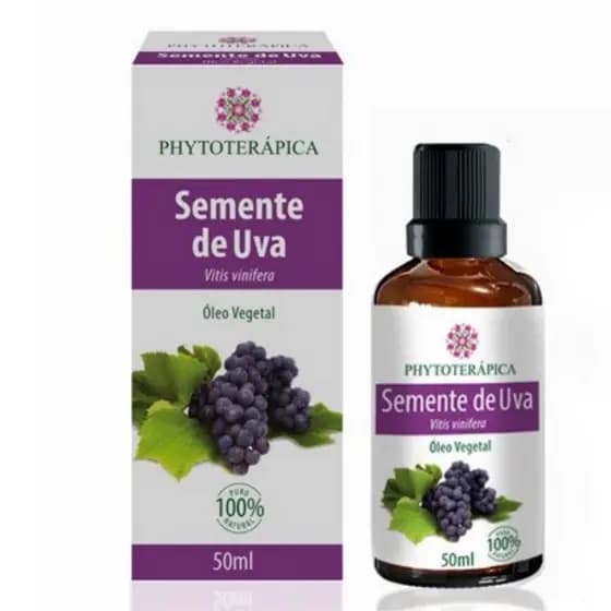 Oleo Vegetal Semente De Uva- 50ml - Puro - Phytoterapica