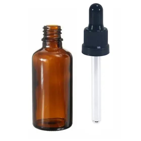 Frascos Conta Gotas 30ml Vidro Âmbar E Tampa Com Lacre 20uni