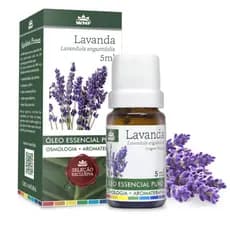 Oleo Essencial Lavanda Orgânico Lavandula De 5ml Wnf Para Ansiedade