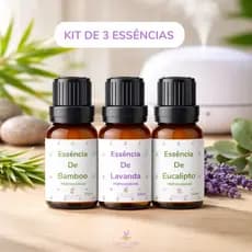 KIT 3 Essências hidrossolúvel Concentrada Para Umidificadores Difusores